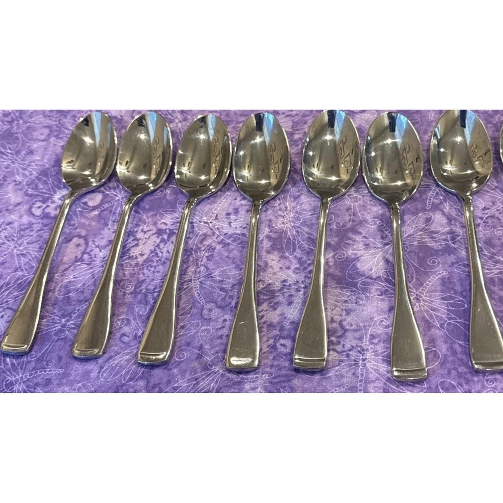 Oneida‎ Surge Glossy Stainless Steel Flatware Teaspoon Spoons Spoon Set Of 7